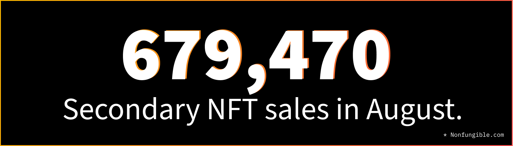 AUGUST NFT STATS & NEWS